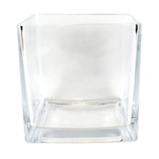 Square Glass Vase (16 x 18cm)
